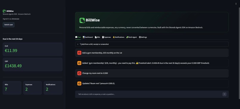 BillWise – screenshot 2