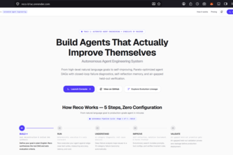 Reco: Autonomous Agent Engineering System