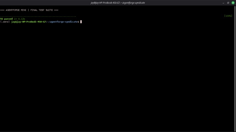 AgentForge Mini | Syndicate by Maximor Demo – screenshot 1