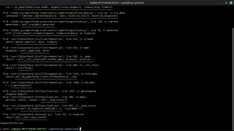 AgentForge Mini | Syndicate by Maximor Demo – screenshot 4