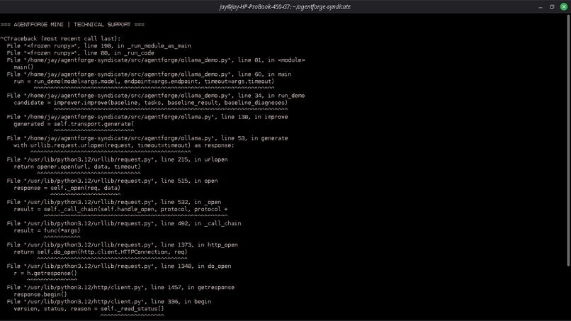 AgentForge Mini | Syndicate by Maximor Demo – screenshot 5