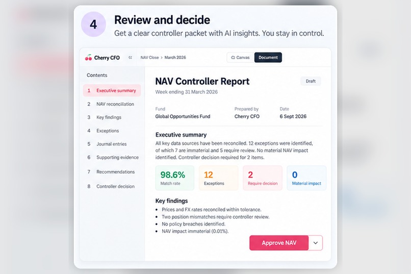 Cherry CFO - Autonomous NAV Quality Controller – screenshot 5