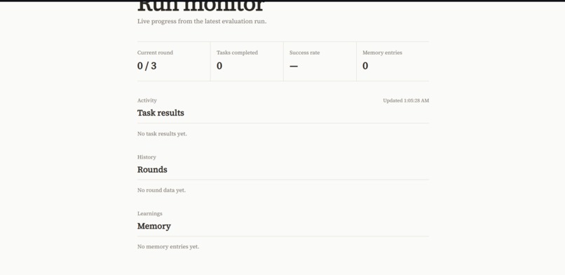 The Agent That Learns From Its Own Mistakes – screenshot 2