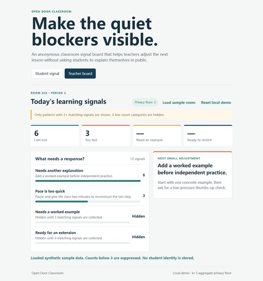 Open Door Classroom – screenshot 1