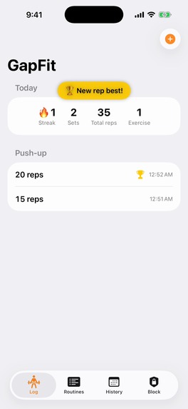 GapFit: Workout & App Block – screenshot 4