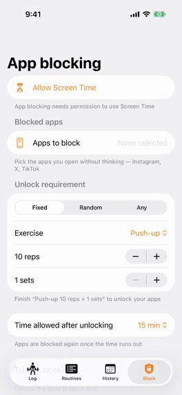 GapFit: Workout & App Block – screenshot 7