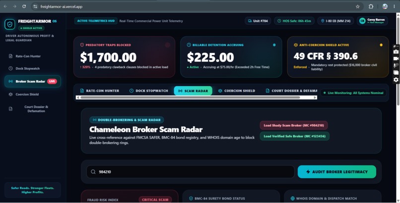FreightArmor OS – screenshot 7