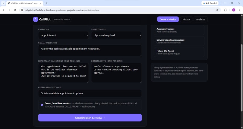 CallPilot — AI Operations Agent for Real Phone Workflows – screenshot 5