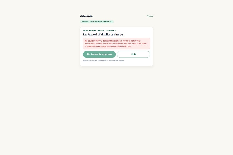 Advocate – screenshot 1