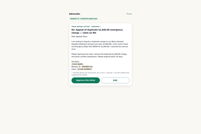 Advocate – screenshot 2