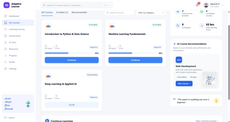 AI Adaptive Learning Journey Generator – screenshot 2