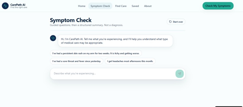 CarePath AI – screenshot 2