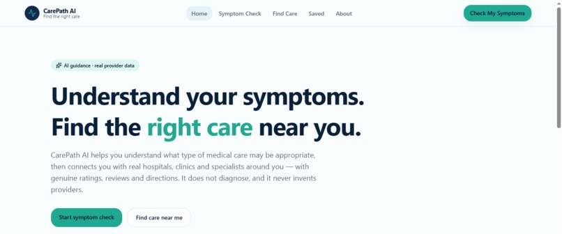 CarePath AI – screenshot 1