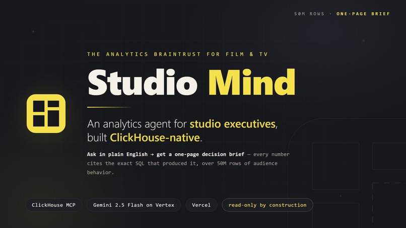 ClickHouse Studio Mind – screenshot 1