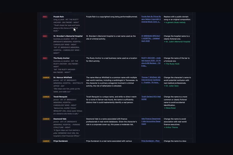 ClearCut — AI Script Clearance Agent – screenshot 9
