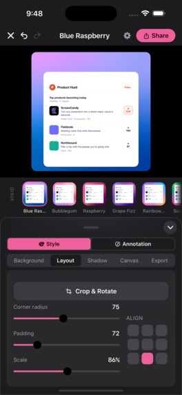 ScreenCandy: "Make Screenshots Great Again!" – screenshot 3