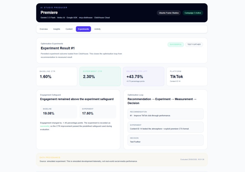 Premiere — AI Studio Producer – screenshot 2