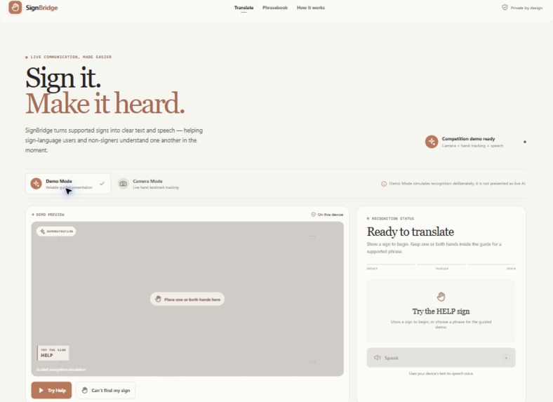 SignBridge – screenshot 1