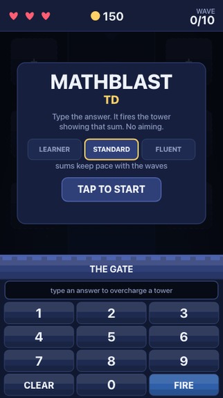 MathBlast TD – screenshot 1