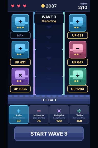 MathBlast TD – screenshot 2