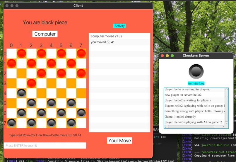 Multiplayer-checkers – screenshot 2