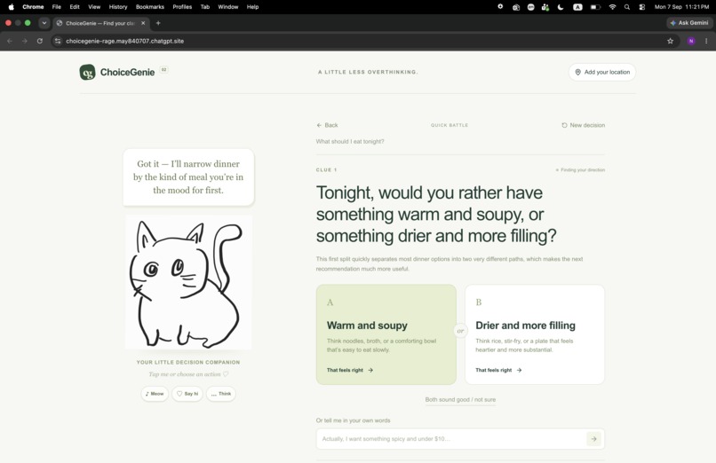 ChoiceGenie – screenshot 2