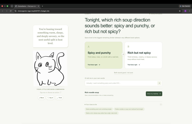 ChoiceGenie – screenshot 3