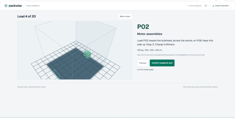 Packwise – screenshot 1