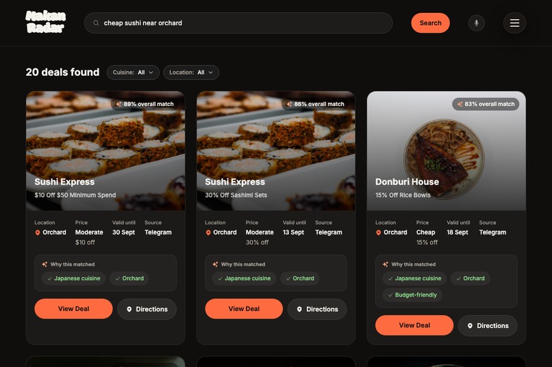 MakanRadar – screenshot 2