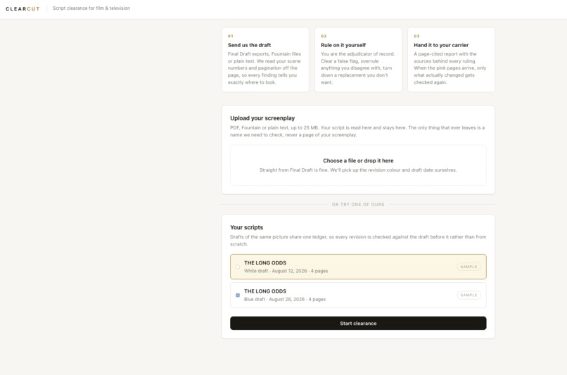 CLEARCUT – screenshot 1