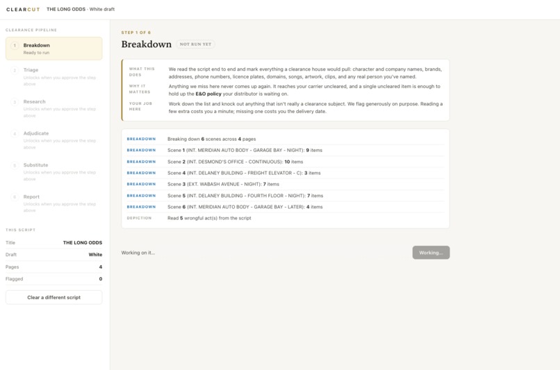 CLEARCUT – screenshot 2