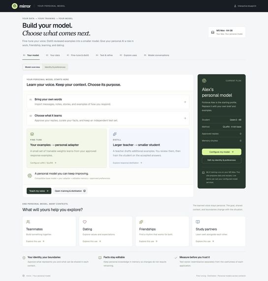 Mirror — Your Personal Model – screenshot 2