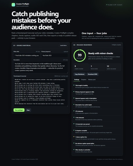 Creator Preflight – screenshot 2