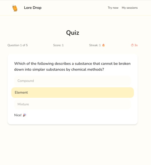LoreDrop – screenshot 3