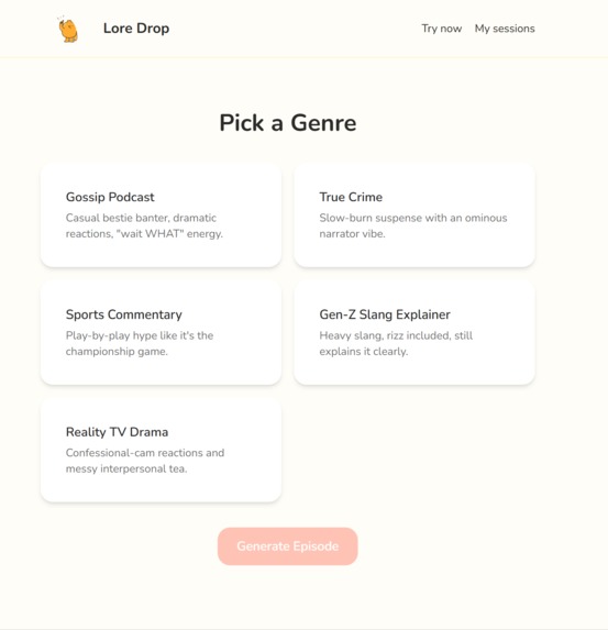 LoreDrop – screenshot 2