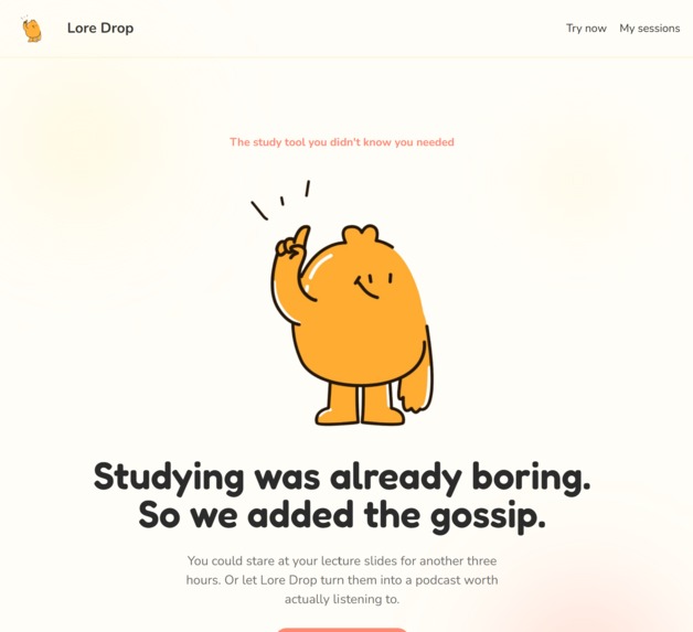LoreDrop – screenshot 1
