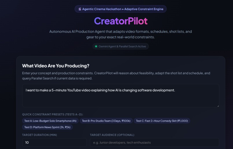 CreatorPilot – screenshot 1