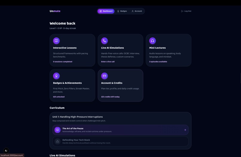 Unmute – screenshot 2