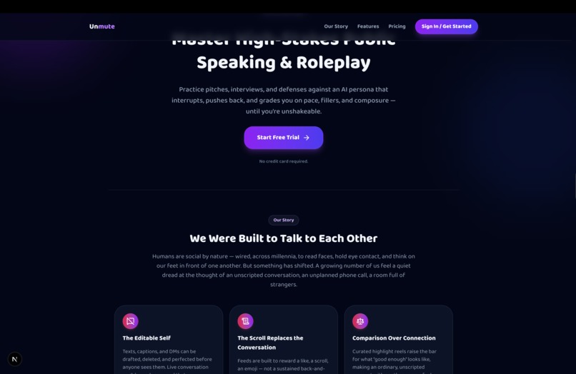 Unmute – screenshot 1