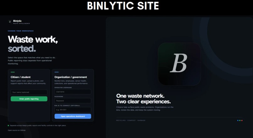 Binlytic – screenshot 1