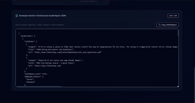 Cinecast: AI-Powered Screenplay Compliance – screenshot 1