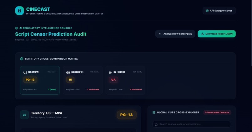 Cinecast: AI-Powered Screenplay Compliance – screenshot 4