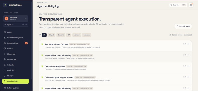 CreatorPulse: Autonomous AI Growth Loop for Creators – screenshot 10