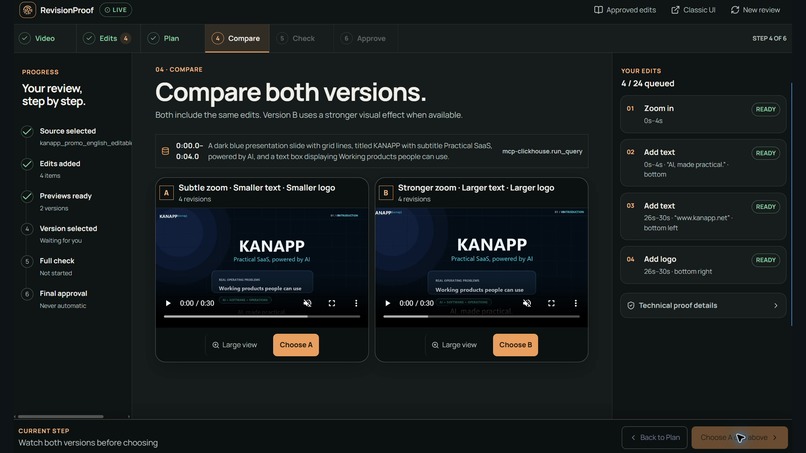 RevisionProof – screenshot 1