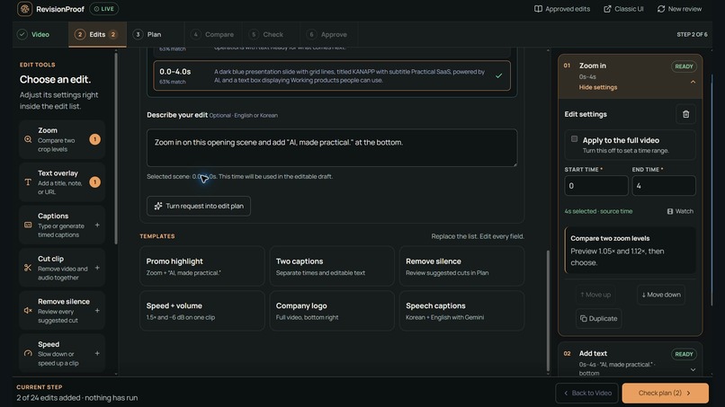 RevisionProof – screenshot 3
