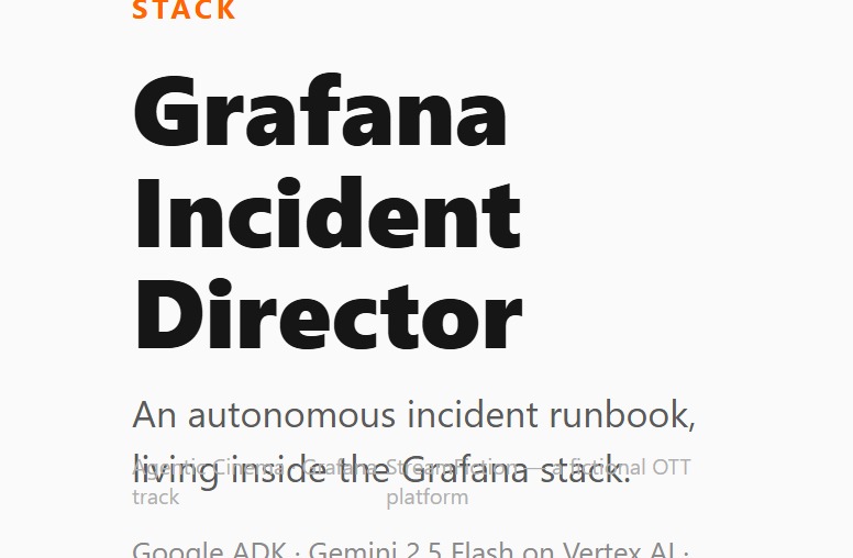 Grafana Incident Director – screenshot 1