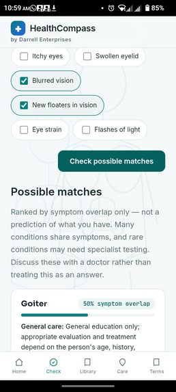 Health Compass – screenshot 2