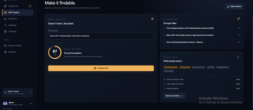 creatorcommand – screenshot 2