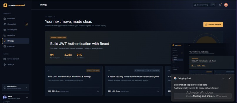 creatorcommand – screenshot 3