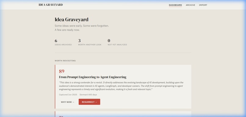 Idea Graveyard – screenshot 1